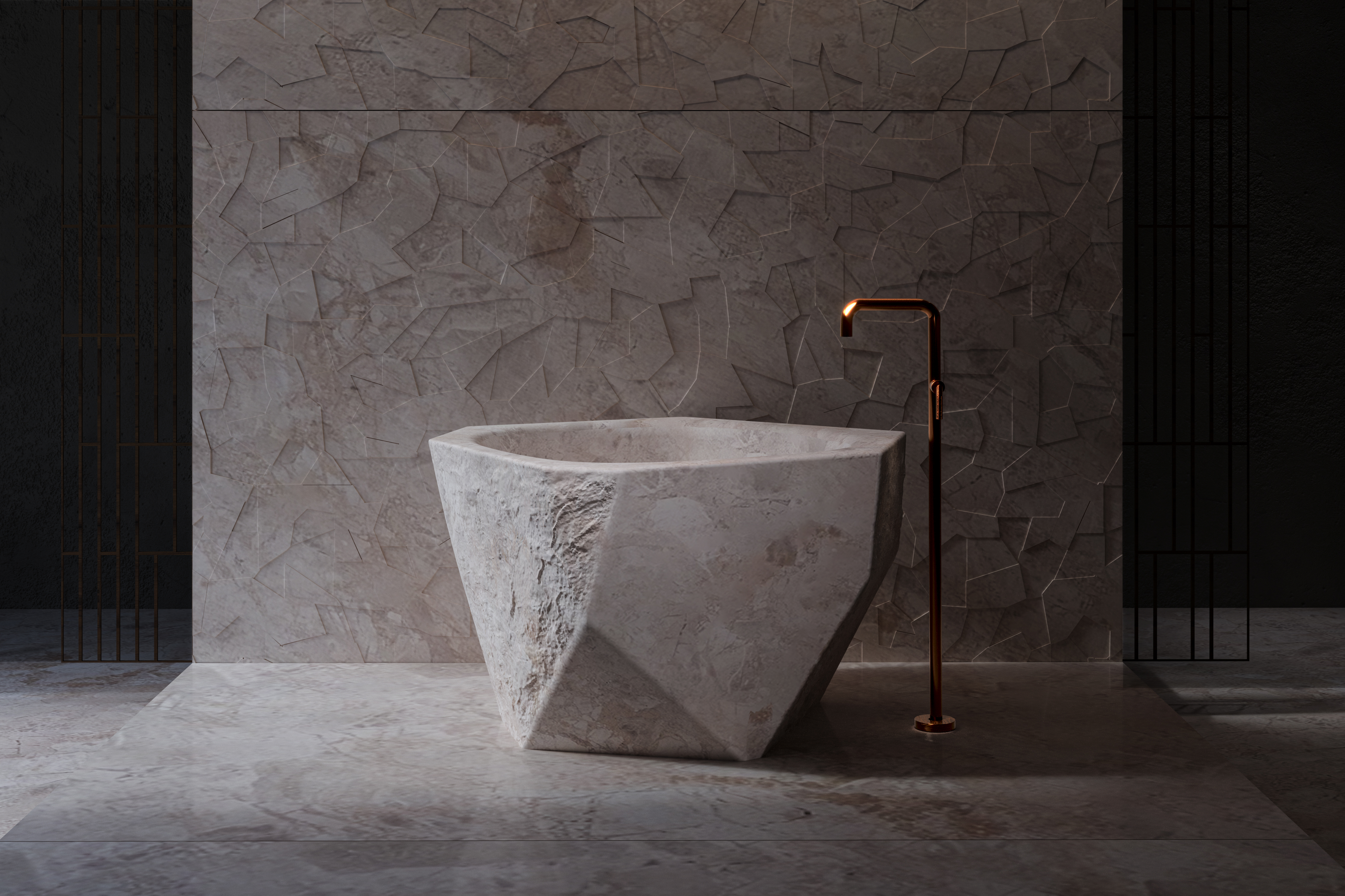 Monolithic Tub - Geode